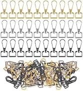 30 Pcs Metal D Ring Swivel Lobster Claw Clasp Hooks,Purse Hardware for Bag Making,Swivel Snap Hoo...