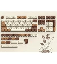 dagaladoo Double Shot PBT keycap Set,White and Black Topographic Keyboard keycaps 60 75 100 Percent,...
