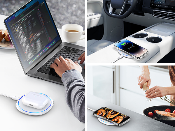 DESKTOP NIGHT TABLE WIRELESS CHARGING PAD