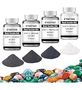 Rock Tumbler Grit Set, Rock Tumbler Grit Polish Refill - 4 Step Tumbling Media (Coarse/Medium Gri...