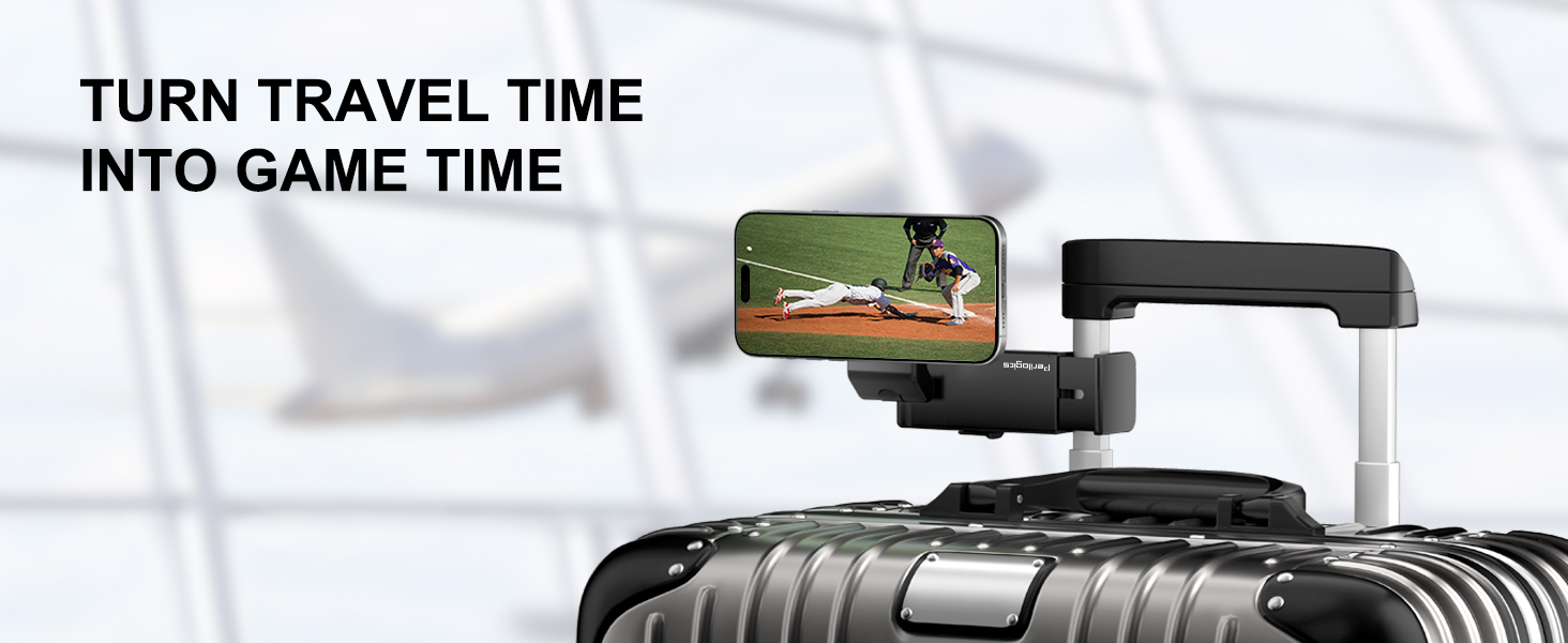 Perilogics MagSafe airplane phone holder turn travel time into game time
