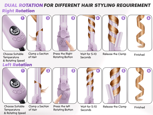 rotating curling iron