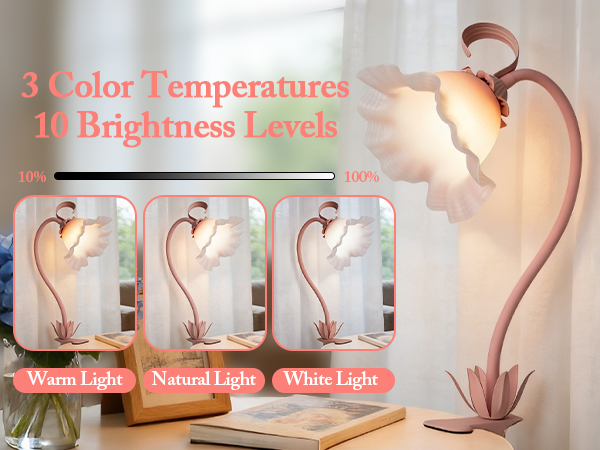 flower clip on lamp