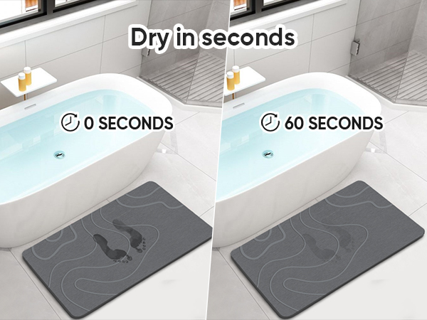 diatomite bath mat