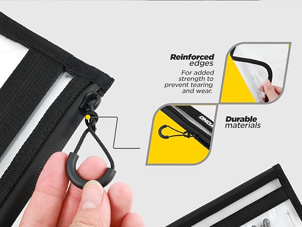 Reinforced edges and durable materials