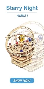 ROKR 3D Wooden Motorcycle Puzzle-1:8 Scale Wood Model Motorcycle Kits to Build for Adults