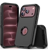 COOYA for iPhone 18 Pro Case Full Body Drop Protection 6.3-inch Black | Rugged Case Shockproof 2-...