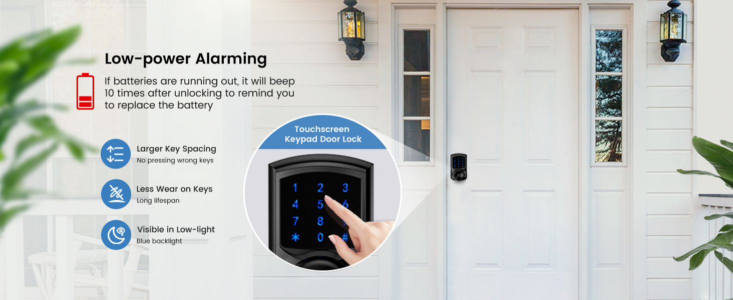 Keyless entry door lock