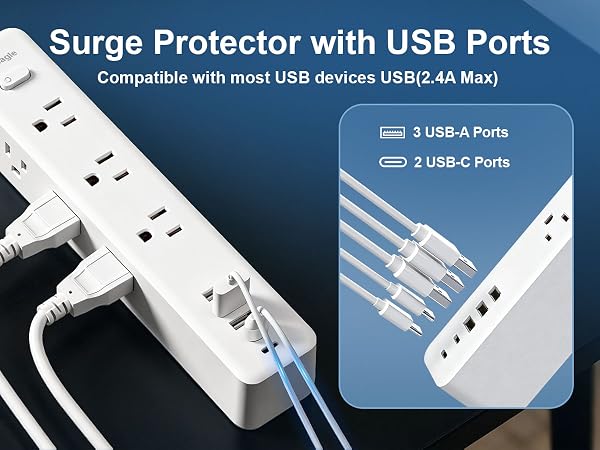 extension cord with multiple outlets