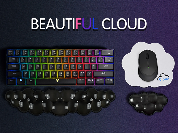 cloud keyboard wrist rest