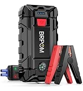 BRPOM Car Jump Starter, 2000A Peak 15800mAh (Up to 7.0L Gas or 5.5L Diesel Engine, 30 Times) 12V ...