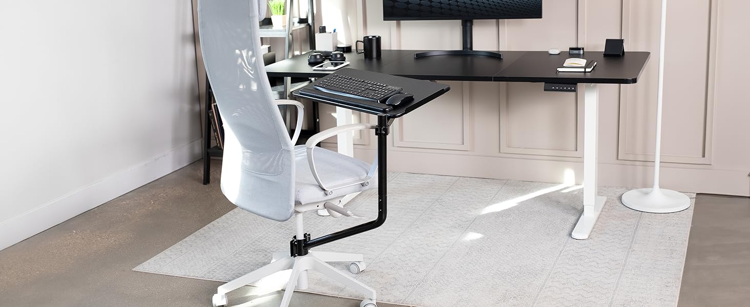 chair mount keyboard tray