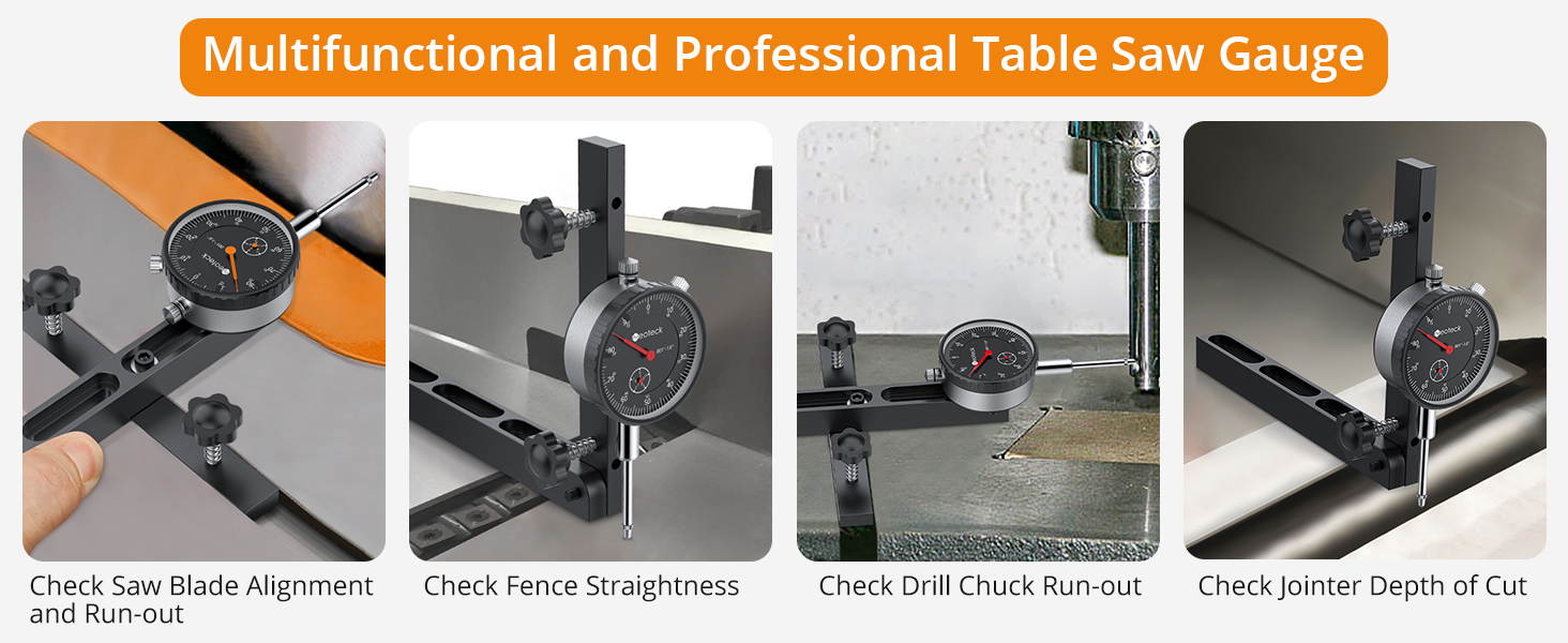Table Saw Dial Indicator Gauge