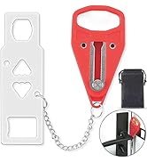 YouOKLight Portable Door Lock, Strong Multi Size Hotel Door Lock, Travel Door Stopper Lock for Ad...