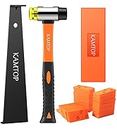 Kamtop 63 PCS Laminate Wood Flooring Installation Tools, Laminate Flooring Repair Kit with 60 Flo...