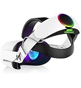 ArocoVr RGB Head Strap for Oculus/Meta Quest 2 Head Strap with Battery 10000mAh Pack for Extended...
