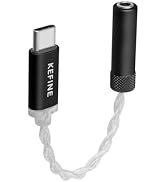 Kefine HiFi Audio Adapter USB C to 3.5mm Headphone Jack Adapter, CX31993 Hi-Res DAC Dongle 32Bit/...