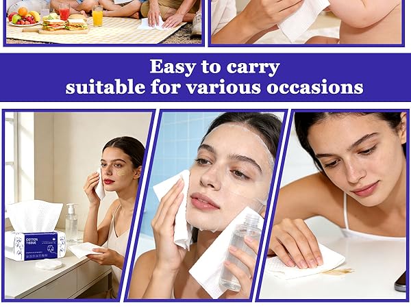 travel face towels disposable