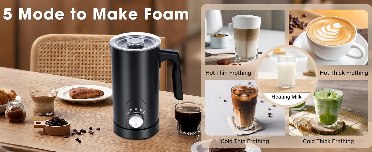 milk frother and steamer