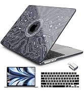 Batianda AstroGrid Case for MacBook Air 13.6" M2-M5 Chip, Circuit Board | 4-in-1 set with circuit...