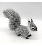 Tiosen Mini Simulation Squirrel Decorations, 30cm Mini Squirrel Animals Rabbit Soft for Home Deco...