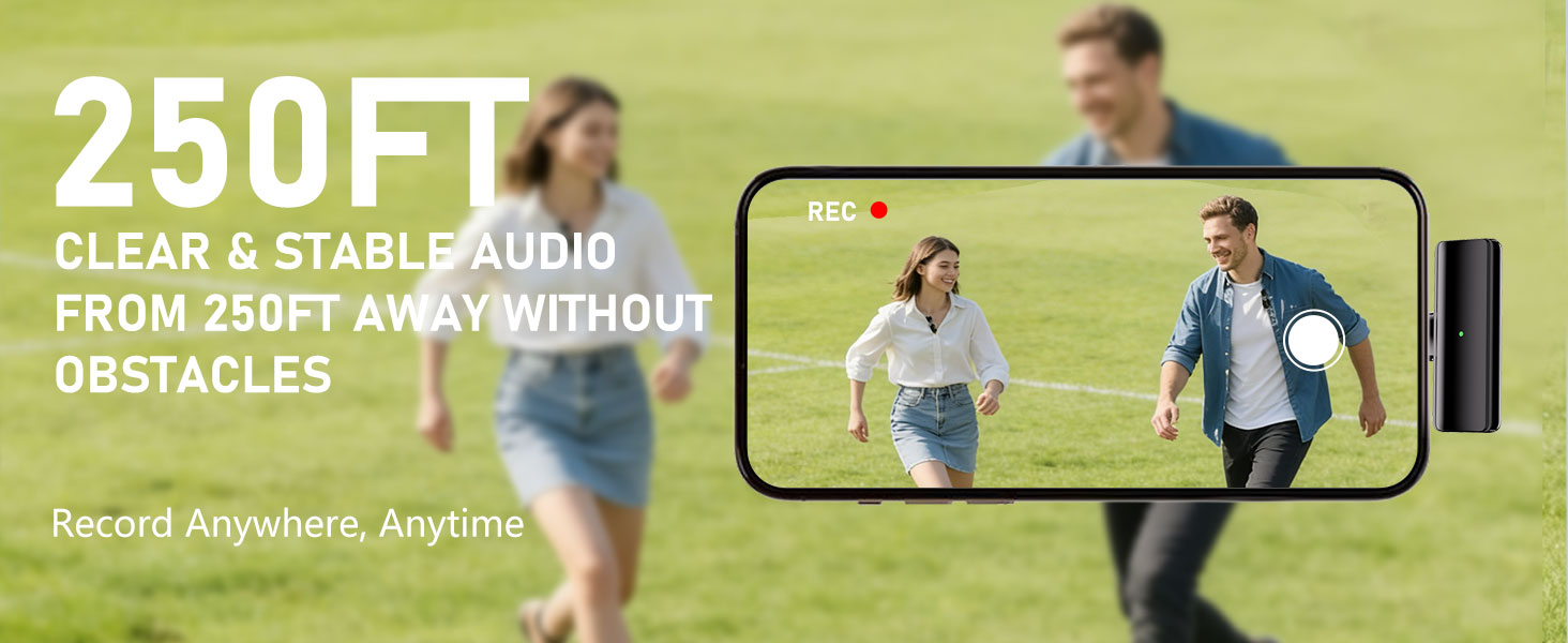 4 Microphones for iPhone Android Phone