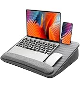 HUANUO Lap Laptop Desk - Portable Lap Desk with Cushion, Fits up to 15.6 inch Laptop, with Anti-S...