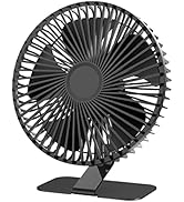 6“ USB Desk Fan, Portable 4 Speeds Wind Desktop Personal Fan, 90° Rotatable, Ultra-quiet, Mini US...