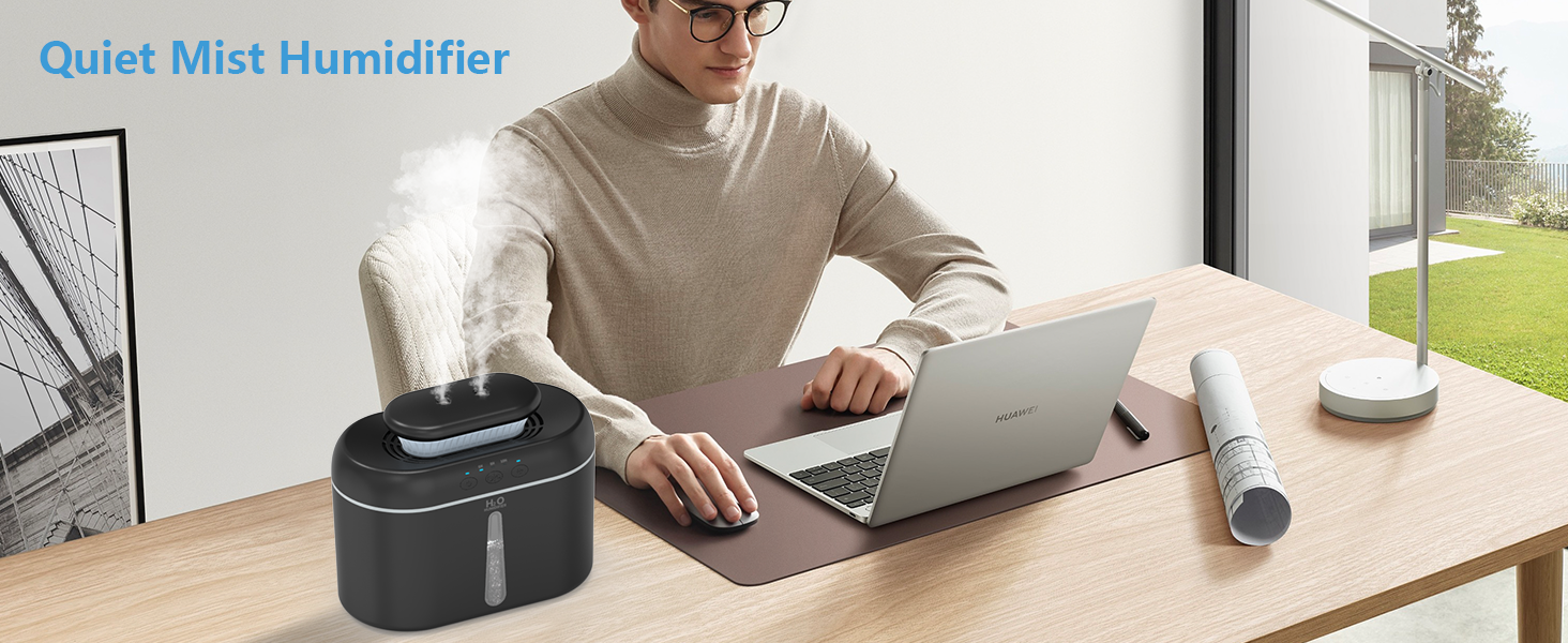 16 dB Quiet Ultrasonic Humidifier for Large Room