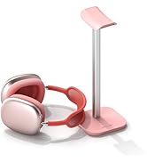 MANMUVIMO Headphone Stand, Desktop Headset Holder Desk Earphone Stand Aluminum Headset Hanger Hea...