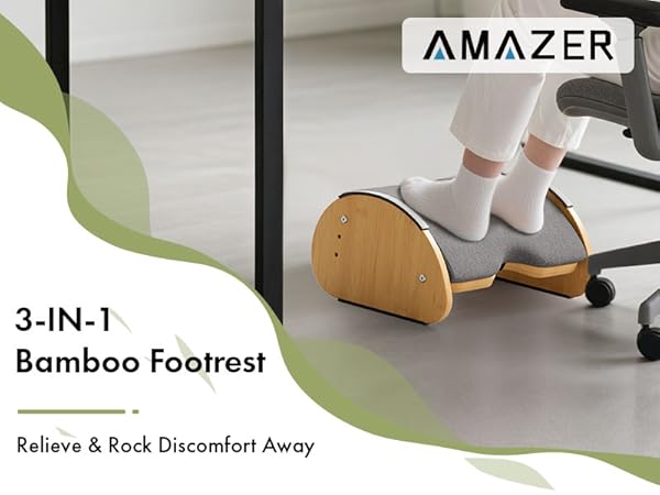 ergonomic foot rest for under desk at work