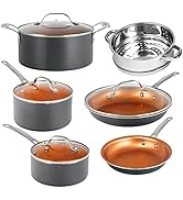 Gotham Steel Nonstick Pots and Pans Set Non Stick frying Pan kitchen cookware set stainless cooking
