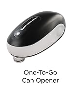 Kitchen Mama Electric Can Opener - One-To-Go, Battery-Operated Auto-Stop, Smooth Edge, Easy Lid