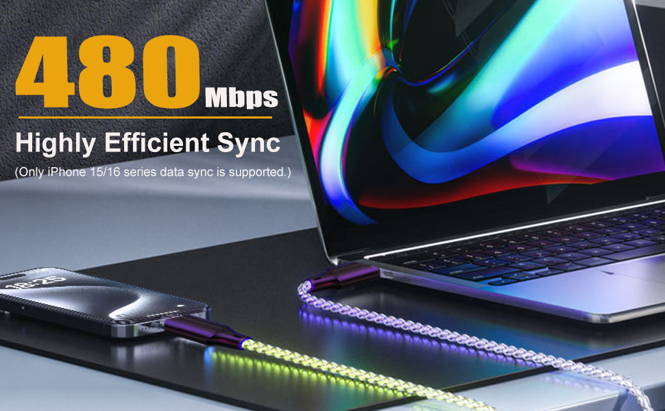 Led USB C Charging Cable