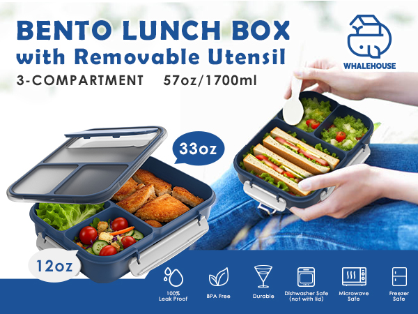 Large Capacity Bento Box for Adult