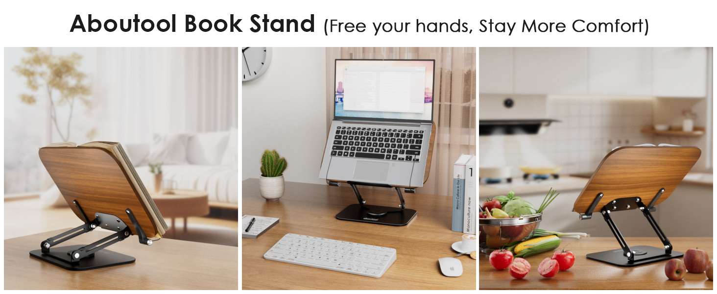 recipe book holder stand