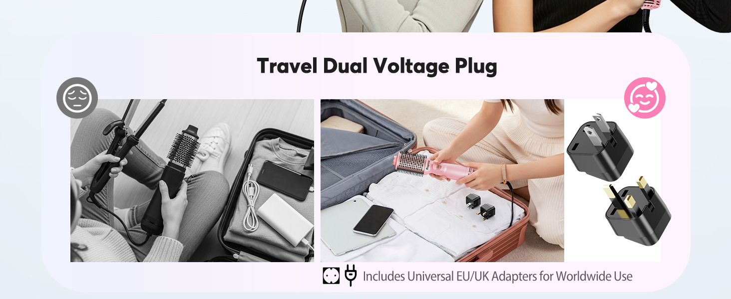 travel hair dryer brush