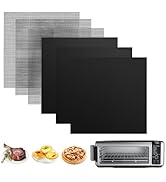 for Ninja Reusable Air Fryer Liners 12x12inch, Oven Liner for Bottom of Toaster Oven, 3x Liners +...