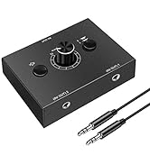 3.5mm Audio Switcher, 2 Input 1 Output / 1 Input 2 Output Audio Splitter Switcher, Audio Switcher...