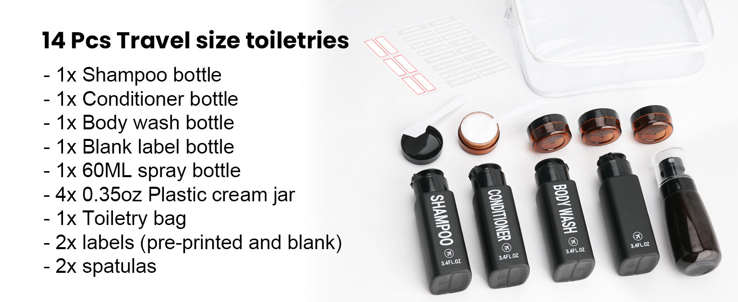 Travel Bottles for Toiletries