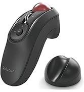 ELECOM Relacon Handheld Trackball Mouse, Thumb Control, Left Right Handed Mice, Bluetooth, 10-But...
