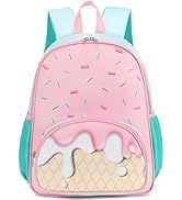BTOOP Kids Toddler Backpack Girls School Backpack Preschool Ice Cream BookBag Preschool Kindergar...