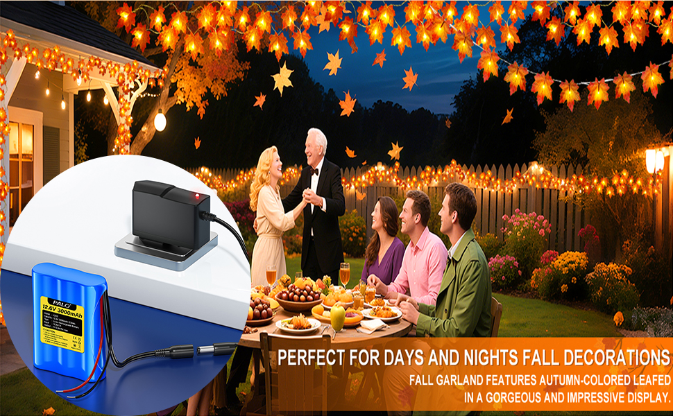 12V Lithium Battery for Fall Decor