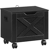 MAHANCRIS Rolling Filing Cabinet, Small File Cabinet Under Desk with Single Drawer, Hanging File ...