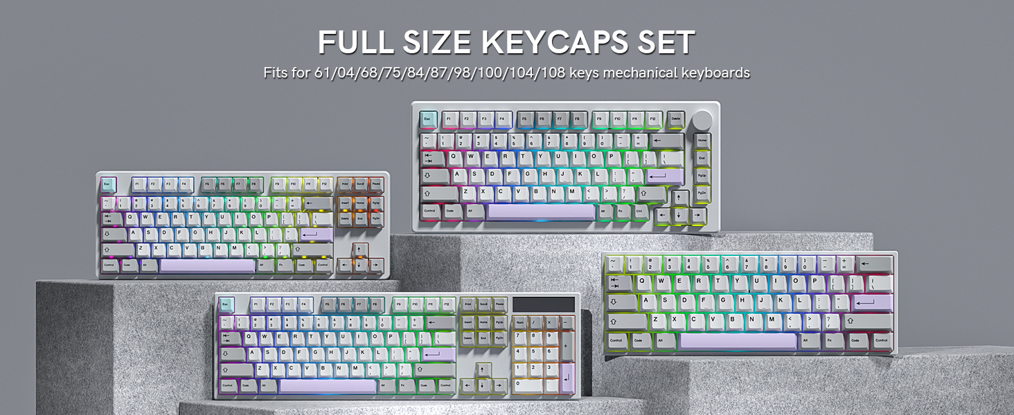 60 65 75 80 90 100 keyboard keycaps