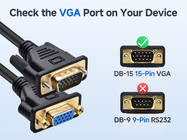 Cable Matters VGA Extension Cable (VGA Cable Male to Female)