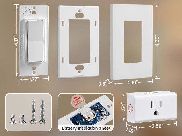 wireless light switch and receiver kit