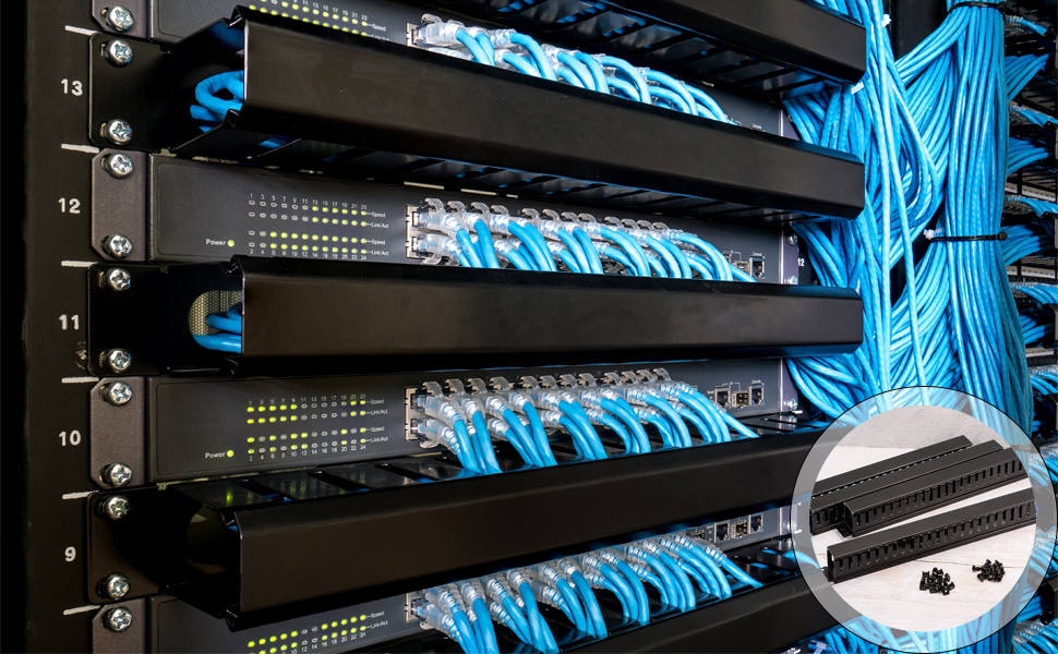 1U 19 Inch Cable Manager
