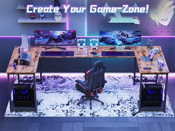 desk with storage l shaped gaming desk small computer desk corner desk for small space