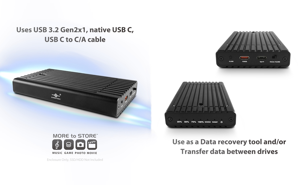 USB 3.2 Gen2x1, use as data recovery tool